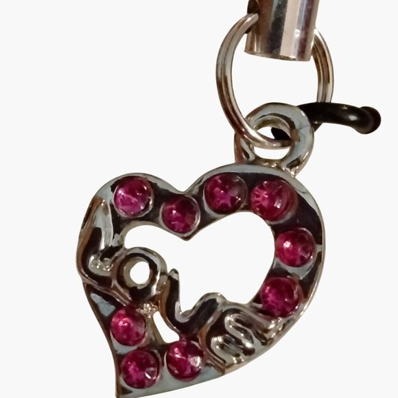 Cell Phone Dress Up Kit Charms Fairy Heart Rhinestone Stickers Holder 3x5 inch - Picture 7 of 15